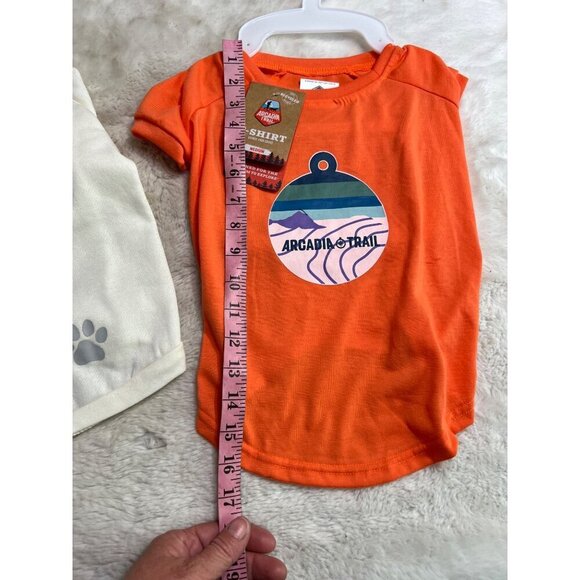 Top Paw cutie hoodie & Arcadia Trail logo tee dog size medium - Picture 3 of 10